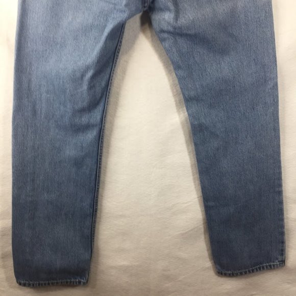 Levi's 505 Jeans Straight Leg Blue Denim Red Tab - Picture 8 of 12
